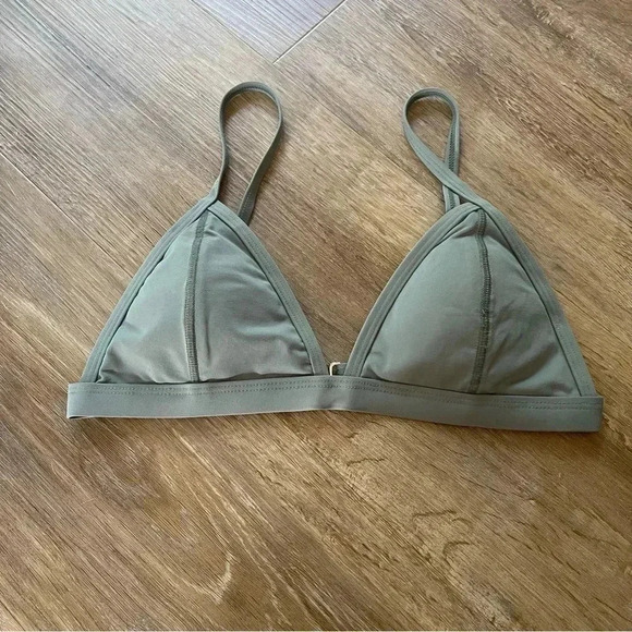 Quint Sol White Label XS Fashion Colours Tri Bikini Top Swim Blue Adjustable - Picture 2 of 6